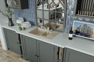 Кухонная мойка Florentina Липси 780К серый шёлк